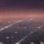 Éjszakai város 2019. Olaj- -vászon, 90x120 cm