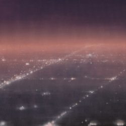 Éjszakai város 2019. Olaj- -vászon, 90x120 cm