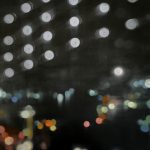 Éjszakai város fényei 2022. Olaj - vászon, 75x58 cm