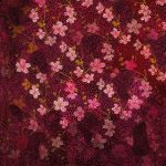 Cseresznyefa virágzás 2007. Vászon - lakk, 140x140 cm