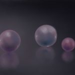 Pozíciók, gömbök 2009. Olaj - vászon, 20x20 cm