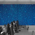 Egy másik térben 2006. Olaj - vászon, 200x600 cm