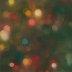 Kertben 2008. Olaj - vászon, 40x40 cm