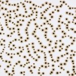 Mozgások és áramlások 2003. Kátrány - papír, 70x100 cm