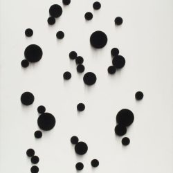 Poziciók 2012. Szén - papír, 100x70 cm